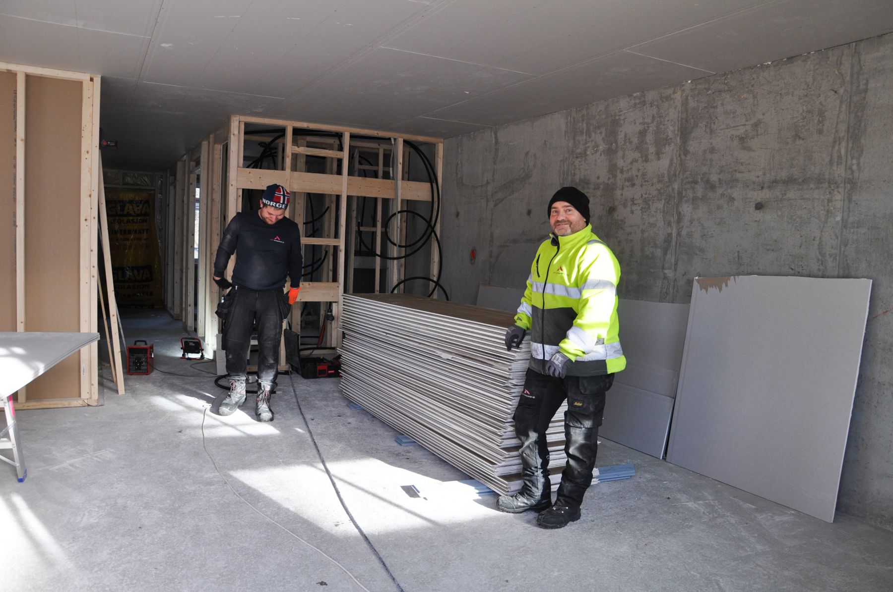 Fagfolk på byggeplassen